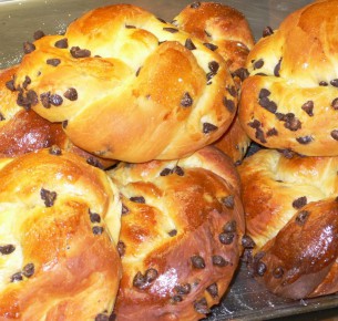 Brioches con pezzetti di cioccolata