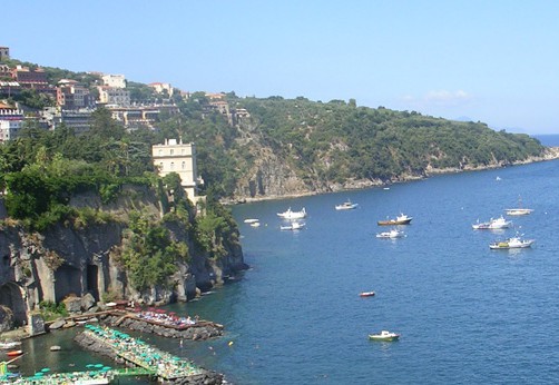 vista del golfo di Sorrento